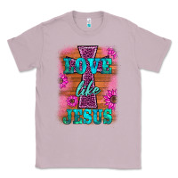 Lilac love like jesus Classic Tee - BarkalooDesign