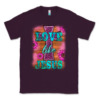 Plum love like jesus Classic Tee - BarkalooDesign