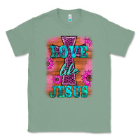 Sage love like jesus Classic Tee - BarkalooDesign