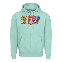 Seafoam mexican christmas Zipper Hoodie - MaliasSmallBusiness