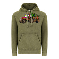 Vintage Olive christmas farm Vintage Hoodie - RanaPortraitStore
