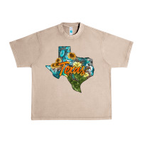 French Oak western texas map Urban Heavy Tee - AdoDesignShop