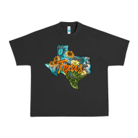 Pigment Black western texas map Urban Heavy Tee - AdoDesignShop