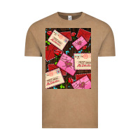 Vintage Coffee love letters with roses  air Vintage Tee - AdoDesignShop