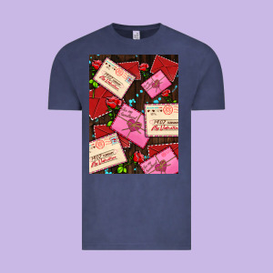 Love Letters With Roses  Air Vintage Tee Designed By Adodesignshop