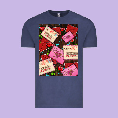 Love Letters With Roses  Air Vintage Tee Designed By Adodesignshop