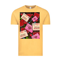 Vintage Mustard love letters with roses  air Vintage Tee - AdoDesignShop
