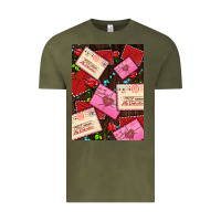 Vintage Olive love letters with roses  air Vintage Tee - AdoDesignShop