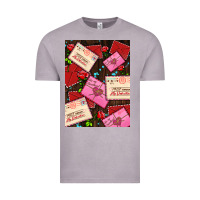 Vintage Zinc love letters with roses  air Vintage Tee - AdoDesignShop