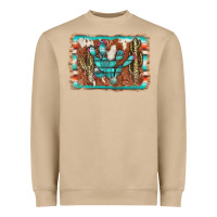 Mushroom cactus cowhide serape Heavyweight Sweatshirt - AdoDesignShop