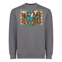 Storm cactus cowhide serape Heavyweight Sweatshirt - AdoDesignShop