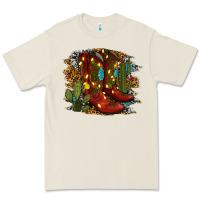 Bone christmas cowboy boots Premium Tee - RanaPortraitStore