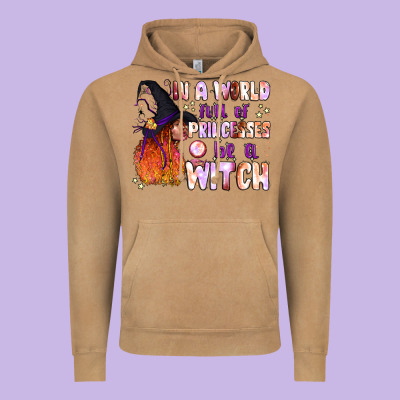 In A World Full Of Princesses Be A Witch Vintage Hoodie Designed By Bundleandbundleshop