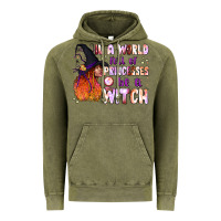 Vintage Olive in a world full of princesses be a witch Vintage Hoodie - BundleAndBundleShop
