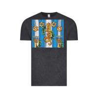 Vintage Black shalom with star of david Vintage Tee - AdoDesignShop