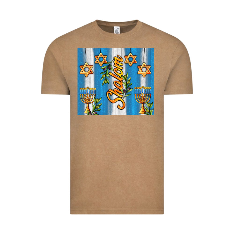 Shalom With Star Of David Vintage Tee by AdoDesignShop | Teevron