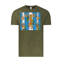 Vintage Olive shalom with star of david Vintage Tee - AdoDesignShop