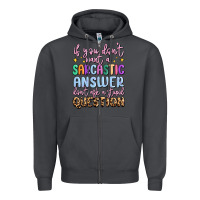 Smoke if you don't want sarcastic answer Zipper Hoodie - MaliasSmallBusiness