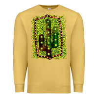 Antique Gold Cactus Leopard Frame Premium Sweatshirt - Bettercallsaul