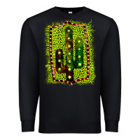 Black Cactus Leopard Frame Premium Sweatshirt - Bettercallsaul