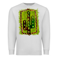 Dove Grey Cactus Leopard Frame Premium Sweatshirt - Bettercallsaul