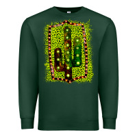 Sports Green Cactus Leopard Frame Premium Sweatshirt - Bettercallsaul