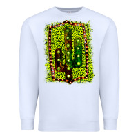 White Cactus Leopard Frame Premium Sweatshirt - Bettercallsaul