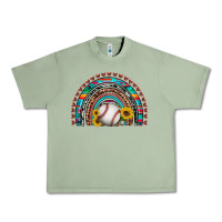 Oil Green baseball rainbow Urban Heavy Tee - Artiststas