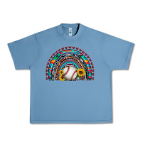 Pebble Blue baseball rainbow Urban Heavy Tee - Artiststas