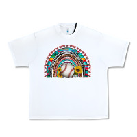 White baseball rainbow Urban Heavy Tee - Artiststas
