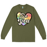 Army Green be you Long Sleeve Tee - MaliasSmallBusiness