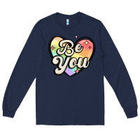 Navy be you Long Sleeve Tee - MaliasSmallBusiness
