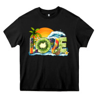 Black love kiwi summer Heavy Core Tee - texasbilliewilder