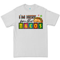 Dove Grey I'm Here For The Tacos Premium Tee - texasbilliewilder