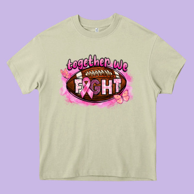 Together We Fight Football Heavy Core Tee Designed By Barkaloodesign