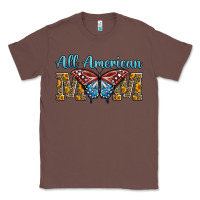 Chestnut all american mom american flag butterfly Classic Tee - LillyAllenDesigns