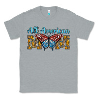 All American Mom American Flag Butterfly Classic Tee | Teevron