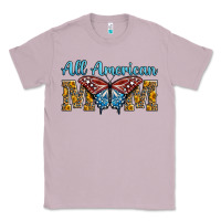 Lilac all american mom american flag butterfly Classic Tee - LillyAllenDesigns