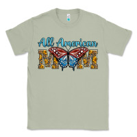 Matcha all american mom american flag butterfly Classic Tee - LillyAllenDesigns