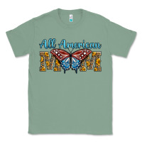 Sage all american mom american flag butterfly Classic Tee - LillyAllenDesigns