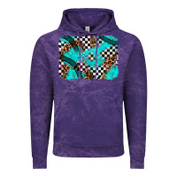 Cloud Purple race day turquoise background Vintage Hoodie - AdoDesignShop