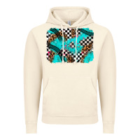 Vintage Artic race day turquoise background Vintage Hoodie - AdoDesignShop