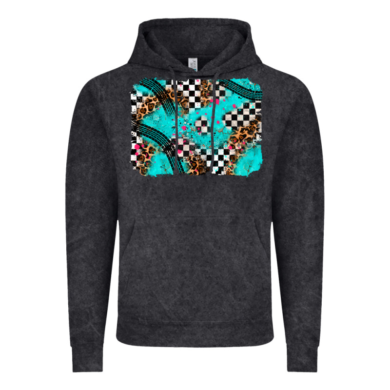 Race Day Turquoise Background Vintage Hoodie by AdoDesignShop | Teevron