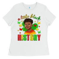 White a little black history with boy juneteenth Ladies Tee - texasbilliewilder