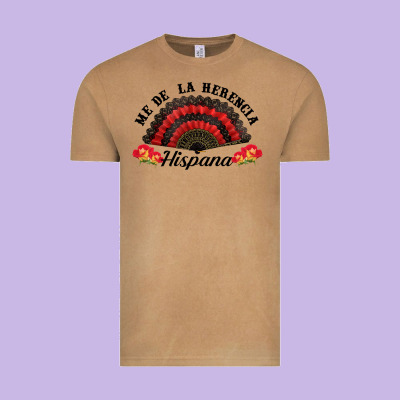 Me De La Herencia Hispana Hand Fan Vintage Tee Designed By Bundleandbundleshop