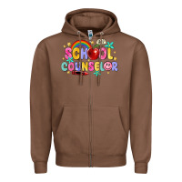 Chestnut school counselor Zipper Hoodie - MaliasSmallBusiness