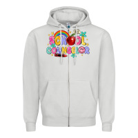 Dove Grey school counselor Zipper Hoodie - MaliasSmallBusiness