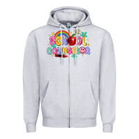 Heather Grey school counselor Zipper Hoodie - MaliasSmallBusiness