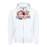 White school counselor Zipper Hoodie - MaliasSmallBusiness