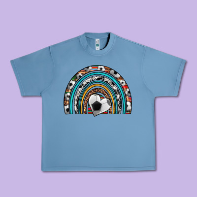 Soccer Rainbow Urban Heavy Tee Designed By Artiststas